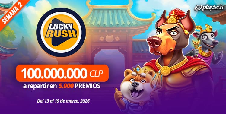 Promoción Lucky Rush por Playtech